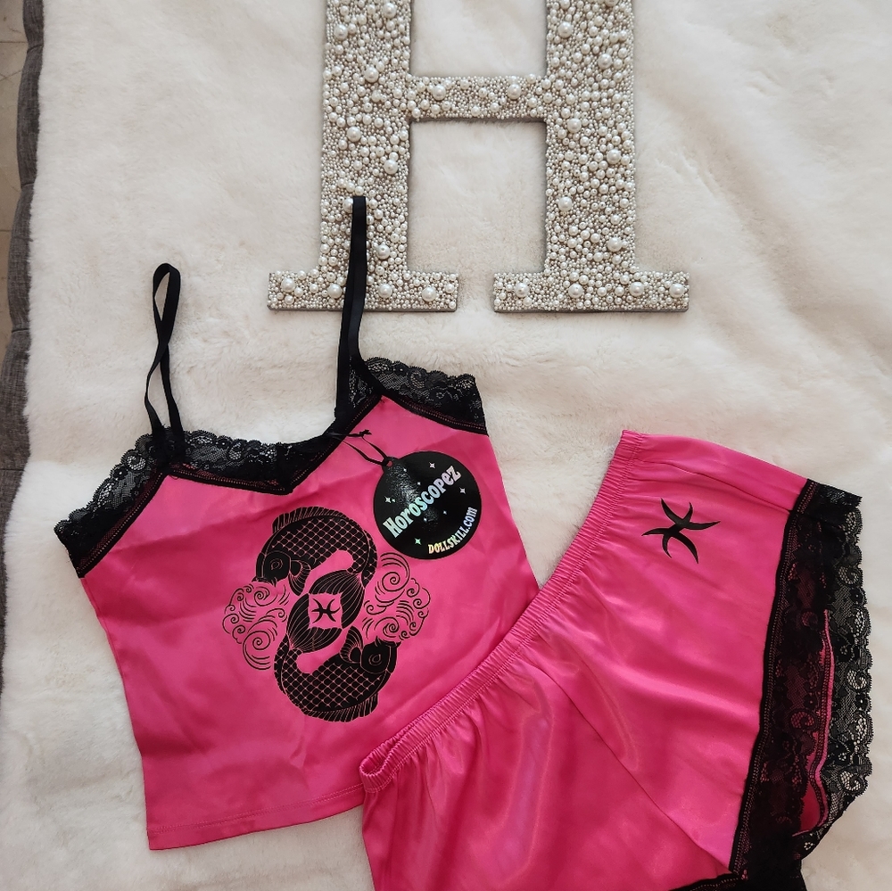 PISCES PJ satin set